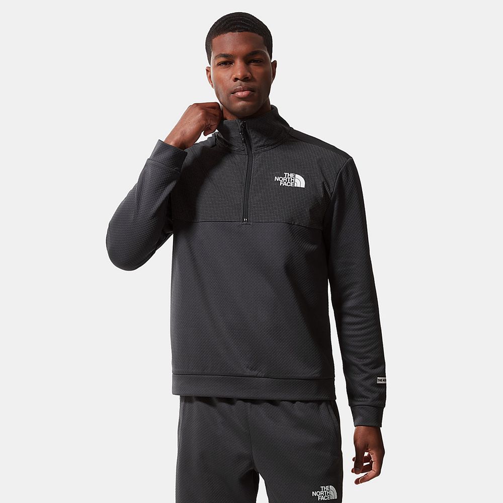 The North Face Fleece Jacket Mens Australia - The North Face Mountain Athletics Quarter-Zip Grey Hik